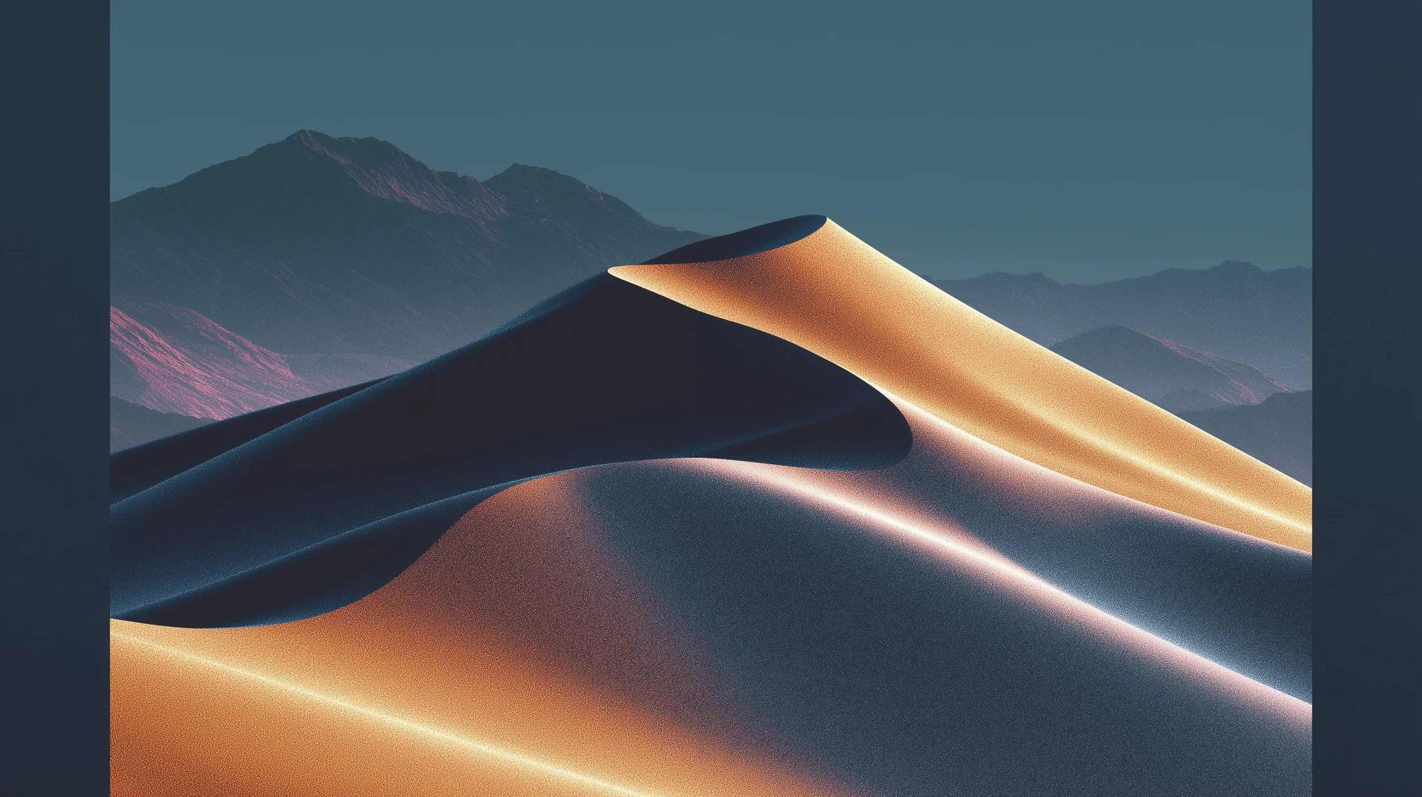 Desert dune landscape at twilight representing the calm of a Rythm-protected inbox